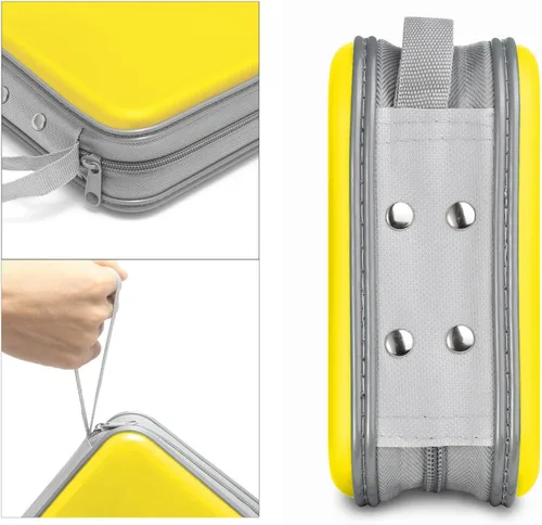Vista 3 de Siveit Funda para CD, capacidad para 40 unidades, para CD/DVD, cartera, de plástico duro, DVD, carpetas de almacenamiento para automóvil, hogar