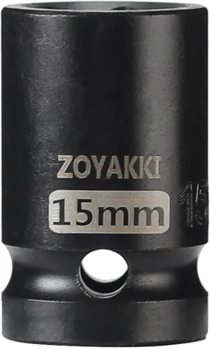 Vista 15 de Juego de llaves de impacto de 6 puntas de 1/2 pulgada - 1-1/2" (SAE), CR-MO, llave de eje de 1/2 pulgada de 6 puntas para fácil remoción de tuercas