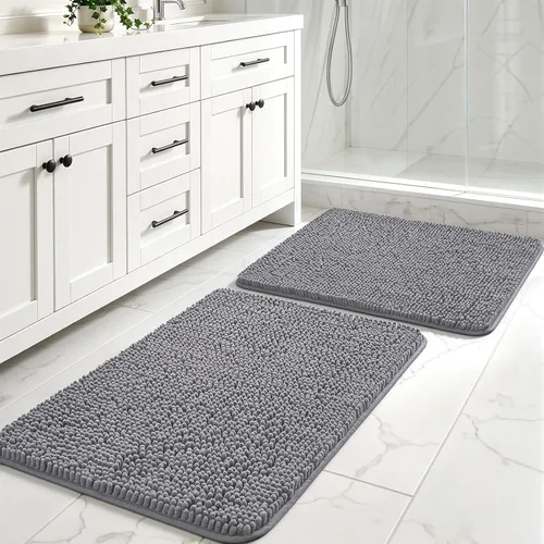 Vista 10 de LOCHAS - Alfombra de baño de lujo lanuda de 24 x 17 pulgadas, color beige