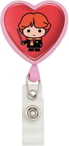 Vista 9 de Harry Potter lindo patrón Chibi corazón cordón retráctil carrete insignia tarjeta de identificación titular