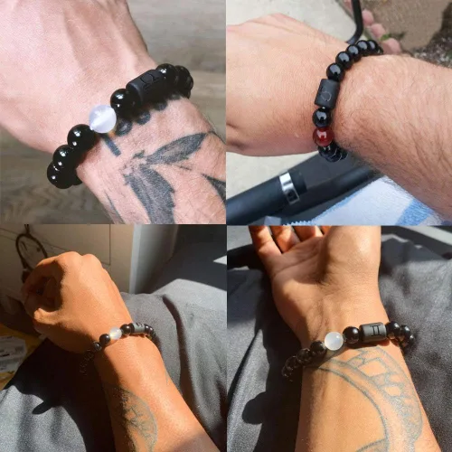 Vista 7 de CSIYANJRY99 Pulseras del zodiaco para hombres y mujeres, regalos de signo del zodiaco, pulsera de horóscopo de 12 constelaciones, pulsera elástica