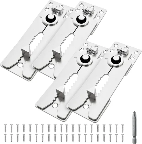 Vista 13 de 4 piezas de sofá seccional universal entrelazado, conectores de sofá seccionales, soporte de conector de sofá