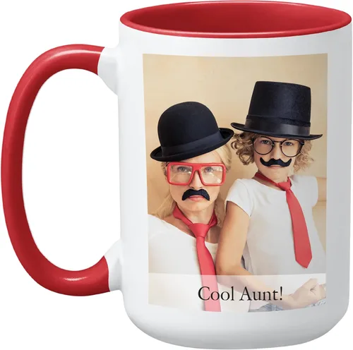 Vista 16 de Let's Make Memories Taza con fotos personalizada, taza de café personalizada, tu foto o obra de arte de niños, para ella, cumpleaños, para mamá