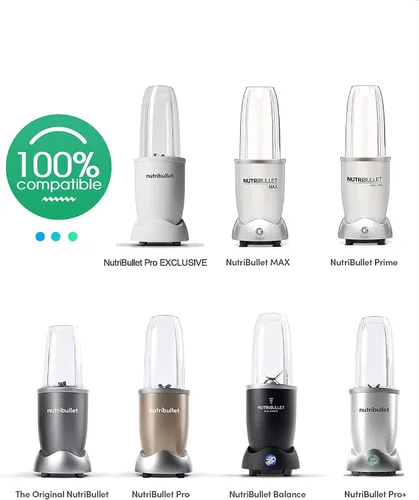 Vista 7 de Cuchilla extractora de repuesto compatible con la serie NutriBullet de 600 W y 900 W, hoja cruzada con anillo de sellado de junta de goma