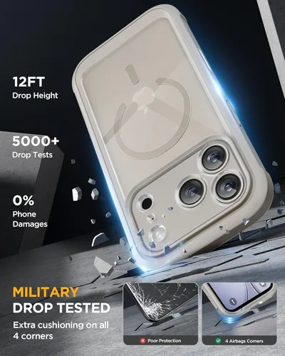 Vista 266 de Miracase Serie de vidrio para iPhone 11 de 6.1 pulgadas, funda protectora de cuerpo completo resistente mejorada con protector de pantalla de vidrio
