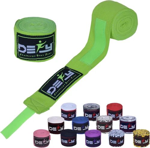 Vista 13 de DEFY Professional – Vendas elásticas profesionales para manos, de 180 pulgadas (457.2 cm), para boxeo, muay thai, MMA, para hombre y mujer - Par Rojo