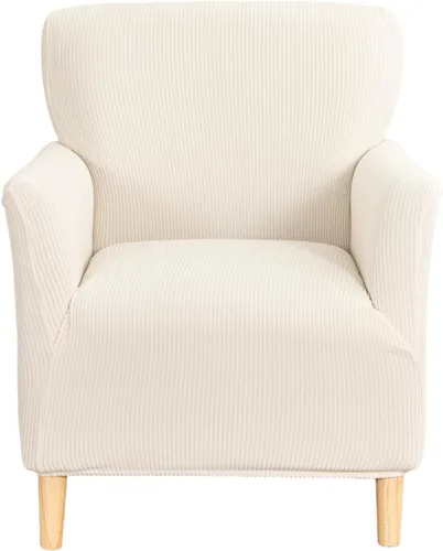 Vista 11 de NILUOH Funda para Sillón de Banquete de 1 Pieza Elástica Fundas para Sillas con Brazos Estampada Suave Funda para Silla de Acento Antideslizante