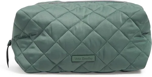 Vista 6 de Vera Bradley Bolsa organizadora de maquillaje cosmético grande de sarga de rendimiento para mujer