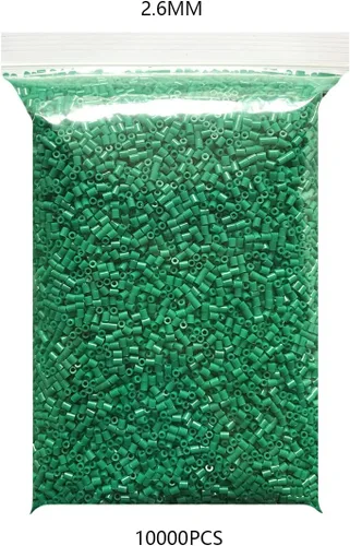 Vista 2 de 20000pcs Verde/Verde Oscuro 0.1 in Perlas de Hierro Mini Fusible