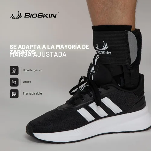 Vista 2 de trilok Tobillera, versátil tobillo apoyo Esguince – de tobillo, Fascitis Plantar, pttd – ligero y hipoalergénico – por Bioskin, M, Negro, 1