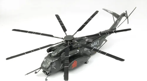 Vista 5 de Platz /Italeri 1/72 US Navy Minesweeping Transport Helicopter MH-53E Seadragon HM-14 Vanguard Modelo de plástico TPA-18 Color moldeado