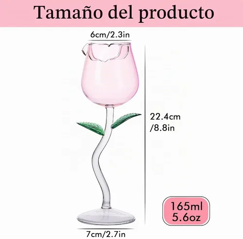 Vista 2 de Juego de 2 copas de vino rosa creativas copas de champán copas de vino tinto con clase, regalos ideales para inauguración de la casa, boda Rosado2