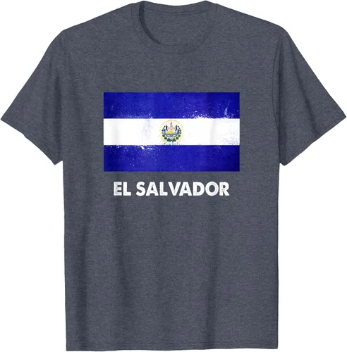 Vista 65 de Camiseta de la bandera de El Salvador Camiseta salvadoreña