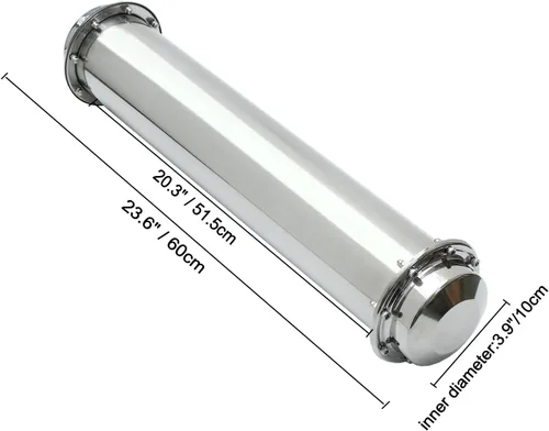 Vista 2 de Time Capsule - Contenedor de cápsula de acero inoxidable resistente a la corrosión de 23.6 pulgadas (23.6 in), resistente al agua, para regalo