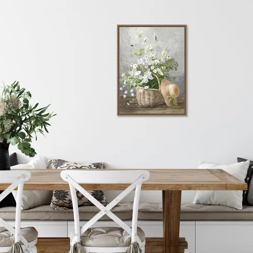 Vista 6 de Amanti Art Lienzo enmarcado para pared, 24 x 18 pulgadas, casa de campo de jardinería III por Danhui Nai, lienzo enmarcado para pared, obras de arte