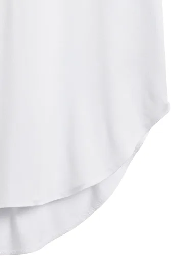Vista 5 de Daily Ritual - Blusón de manga corta estilo túnica cuello redondo abierto ajuste estándar para mujer