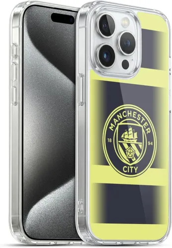 Vista 144 de Head Case Designs Funda de gel con licencia oficial del Manchester City Man City FC Away 2022/23 [protección de grado militar] compatible con Apple