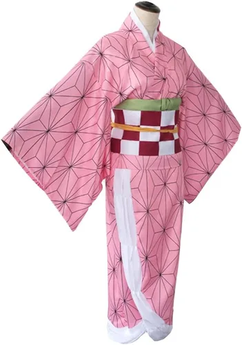 Vista 5 de Disfraz de kimono de anime para mujer, trajes de Halloween