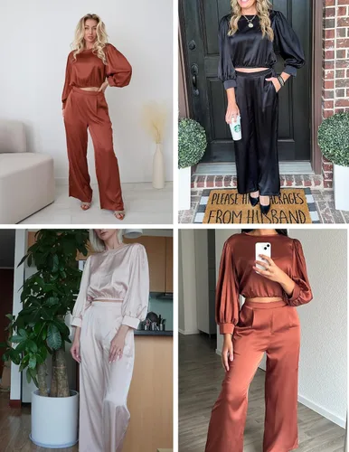 Vista 6 de Ekouaer - Conjunto de pijamas, camisón sexy, lencería de encaje, shorts, ropa de dormir