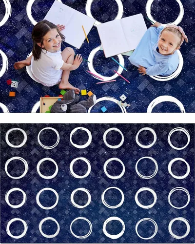 Vista 7 de OLEEK Alfombra grande para aula primaria de 5 x 7 pulgadas, lavable para habitación de niños, alfombra de aula primaria, alfombra de sala