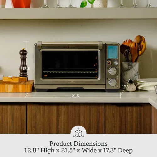 Vista 6 de Breville BOV950BST Joule Smart Encimera Horno Freidora de Aire Pro, Acero Inoxidable Negro Enjoy precisely cooked foods with connected countertop