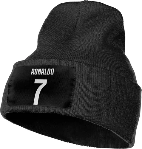 Vista 5 de Ronaldo #7 - Gorro de punto unisex para adultos, estilo casual, pasamontañas, medio pasamontañas