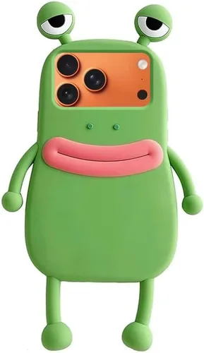 Vista 12 de Yatchen - Funda fea compatible con iPhone 6 Plus/7 Plus/8 Plus, carcasa de teléfono kawaii de dibujos animados en 3D, rana linda de silicona suave