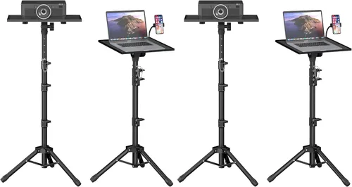 Vista 10 de Facilife Trípode para proyector, trípode para laptop, altura ajustable, de 22 a 47 pulgadas, soporte de trípode para proyector, trípode