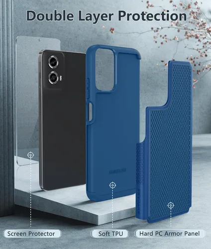 Vista 455 de FNTCASE Funda para iPhone 17 Pro: Fundas delgadas translúcidas de color azul claro compatibles con MagSafe, protección completa de la cámara