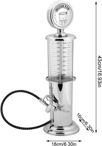 Vista 6 de Dispensador de licor con bomba, contenedor dispensador de bebidas de cerveza de una sola pistola de capacidad de 1000 cc, accesorios para pistola