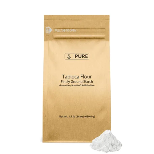 Vista 4 de Pure Original Ingredients Almidón de tapioca (8 oz) Sin gluten, sin OMG, básico de cocina, harina de tapioca