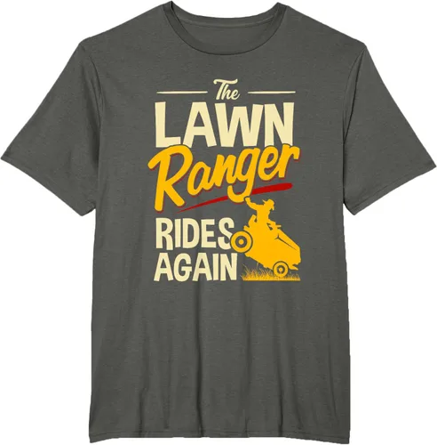 Vista 7 de The Lawn Ranger Rides Again - Camiseta de corte de césped Azul Marino