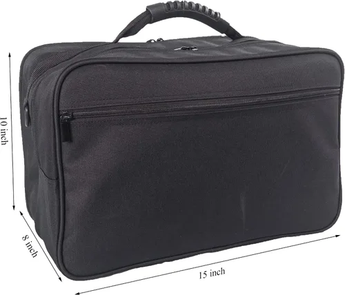 Vista 3 de Bolsa de herramientas de peluquería para peluquería de gran capacidad, equipo de pelo de poliéster, organizador de hombro, kit de aseo