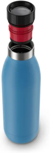 Vista 3 de TEFAL BLUDROP Botella de agua reutilizable, botella de acero inoxidable reutilizable, bebidas frías y calientes, apta para lavavajillas, a prueba
