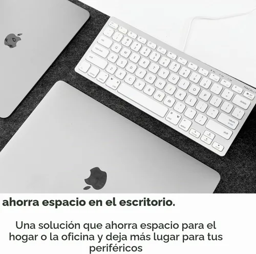 Vista 2 de Macally Pequeño teclado con cable para Mac y Windows - 78 teclas de interruptor de tijera compatible con el teclado Apple - Mini teclado USB que