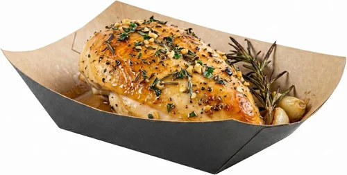 Vista 8 de Restaurantware -Bio Tek - Bandejas de alimentos de 2 onzas, 400 bandejas de papel desechables para alimentos, resistentes, a prueba de grasa, botes