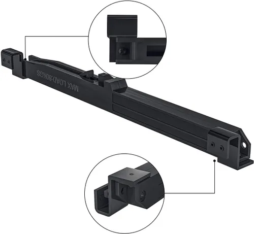 Vista 6 de SMARTSTANDARD Kit de cierre suave para puerta de granero, compatible con puertas simples de 59.9-80 kg, equipado con amortiguador de resorte
