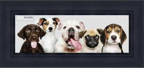 Vista 12 de Poster Palooza 5x5 Inch Contemporary Black Complete Wood Square Picture Frame with UV Acrylic Plexiglass, Foam Board Backing & Hardware Included