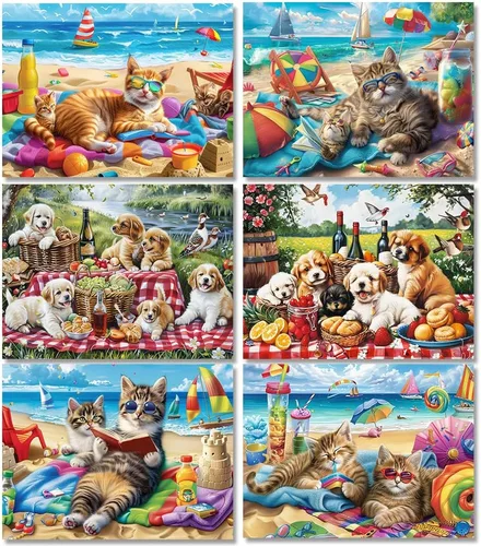 Vista 12 de DOTSOPS Kits de Pintura de Diamantes Arte Adultos Kit de Pintura Manualidades DIY Arte de Diamantes 5D Paquetes Kits Completos para Adultos