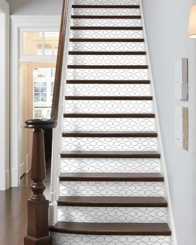 Vista 30 de FLFK Calcomanías para escaleras - Adhesivos para escaleras, Calcomanías autoadhesivas para escalones de Sunrise Coast, para decoración del hogar