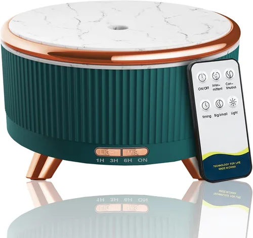 Vista 10 de Difusores para aceites esenciales para habitación grande, difusor de aromaterapia de 16.9 fl oz, humidificador de niebla fría con control remoto