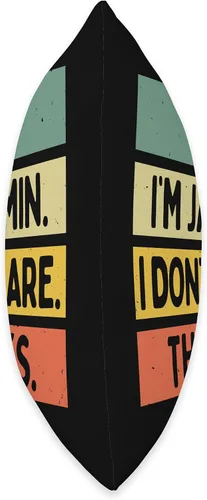 Vista 2 de Personalized Gift Ideas Jazmin Hi I'm Jazmin I Don't Care Thanks Funny Sarcasm Name Quote Throw Pillow, 16x16, Multicolor