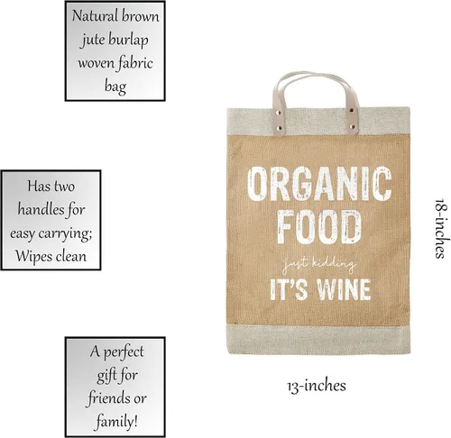 Vista 5 de Santa Barbara Design Studio Hold Everything Market Tote, 13 x 18 pulgadas, Just Kidding