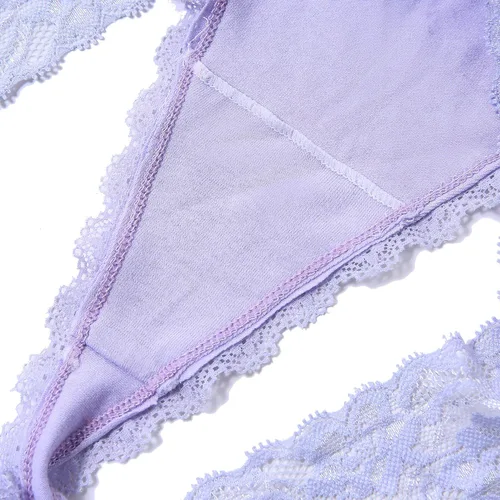 Vista 8 de LiotXecd WomensThongs,LaceThongPlusSizePantiesRetro Cotton low riseUnderwearSexyTangas (Colors May Vary)