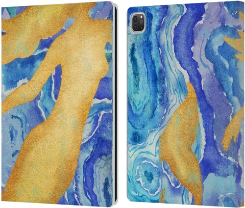 Vista 18 de Head Case Designs Funda de piel con licencia oficial de Paul Brent Agate Mermaid Coastal compatible con Apple iPad Air 11 2020/2022/2024/2025 Sirena
