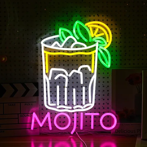 Vista 9 de Letrero de neón LED de monopatín para decoración de pared, pizza, luz de neón regulable con USB, para dormitorio, pizza, restaurante, tienda