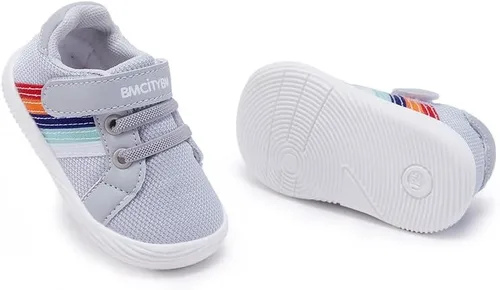 Vista 3 de BMCiTYBM Zapatos para bebé niño y niña suaves antideslizantes ligeros para caminar en el primer paso 6 9 12 18 24 meses