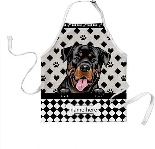Vista 26 de Delantal de lunares para perro personalizado Lindo perro Rhodesian Ridgeback, RHODESIAN RIDGEBACK