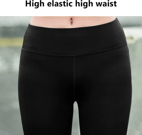 Vista 5 de Leggings deportivos, leggings con control de abdomen, pantalones de yoga para mujer, pantalones de yoga de cintura alta, pantalones de yoga