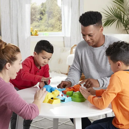 Vista 8 de Hungry Hungry Hippos - Juego de mesa para niños, juegos preescolares para 2 a 4 jugadores, juegos infantiles fáciles de jugar, juegos de mesa